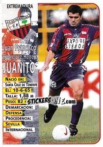 Cromo Juanito - Liga Spagnola 1998-1999 - Panini