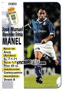 Cromo Manel - Liga Spagnola 1998-1999 - Panini