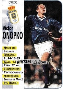 Cromo Onopko - Liga Spagnola 1998-1999 - Panini