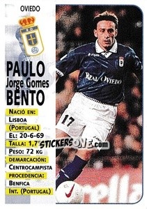 Cromo Paulo Bento - Liga Spagnola 1998-1999 - Panini
