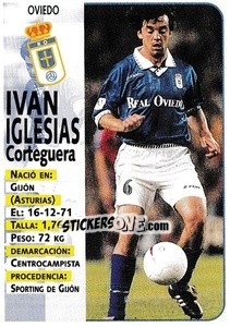 Figurina Ivan Iglesias - Liga Spagnola 1998-1999 - Panini