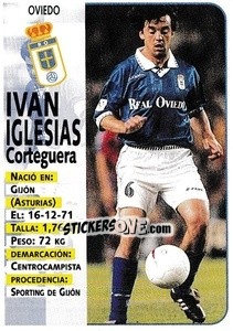 Sticker Ivan Iglesias - Liga Spagnola 1998-1999 n. 362 - Panini