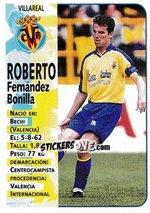 Sticker Roberto - Liga Spagnola 1998-1999 - Panini