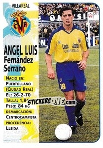 Figurina Angel Luis - Liga Spagnola 1998-1999 - Panini