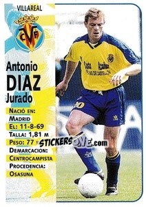 Sticker Díaz - Liga Spagnola 1998-1999 n. 381 - Panini