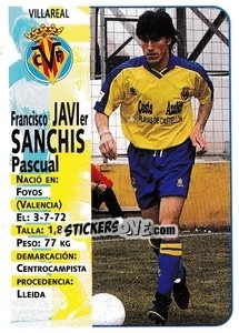Figurina Javi Sanchis - Liga Spagnola 1998-1999 - Panini