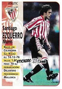 Cromo Ezquerro (Ath. Bilbao) - Liga Spagnola 1998-1999 - Panini