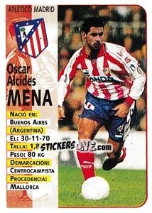 Cromo Mena (At. Madrid) - Liga Spagnola 1998-1999 - Panini