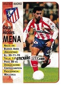 Figurina Mena (At. Madrid) - Liga Spagnola 1998-1999 - Panini