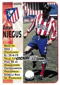 Sticker Njegus (At. Madrid) - Liga Spagnola 1998-1999 - Panini