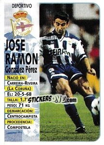 Cromo Jose Ramón (Deportivo) - Liga Spagnola 1998-1999 - Panini