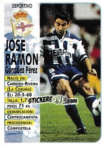 Cromo Jose Ramón (Deportivo) - Liga Spagnola 1998-1999 n. 397 - Panini