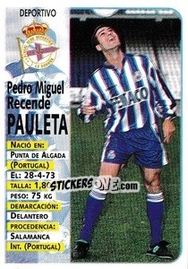 Cromo Pauleta (Deportivo) - Liga Spagnola 1998-1999 - Panini