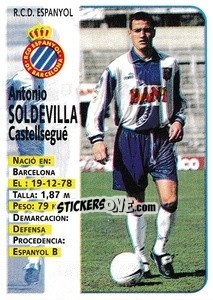 Sticker Soldevilla (Español) - Liga Spagnola 1998-1999 n. 399 - Panini