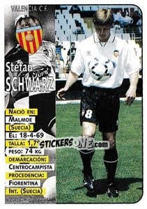 Cromo Schwarz (Valencia) - Liga Spagnola 1998-1999 - Panini