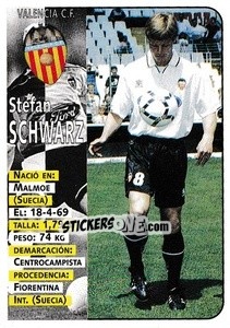 Cromo Schwarz (Valencia) - Liga Spagnola 1998-1999 n. 405 - Panini