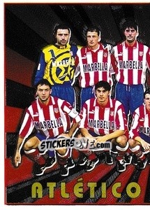 Sticker At. Madrid - Liga Spagnola 1998-1999 - Panini