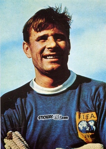 Figurina Lev Yashin - Grosse Stars Des Runden Leders 1970 n. 35 - Poly Verlag