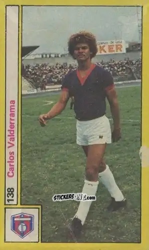 Figurina Carlos Valderrama - Estrellas del Fútbol 1981
 n. 138 - Editorial Andes