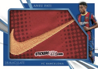 Figurina Ansu Fati - Immaculate Soccer 2021
 n. BL-4 - Panini