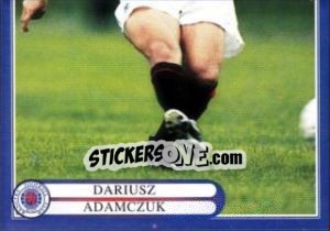 Sticker Dariusz Adamczuk in action - Rangers Fc 1999-2000 - Panini