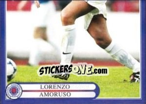 Cromo Lorenzo Amoruso in action - Rangers Fc 1999-2000 - Panini