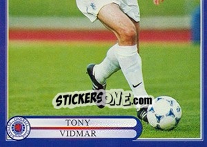 Sticker Tony Vidmar in action - Rangers Fc 1999-2000 - Panini