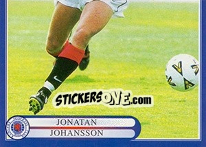 Cromo Jonatan Johansson in action - Rangers Fc 1999-2000 - Panini
