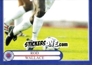 Figurina Rod Wallace in action - Rangers Fc 1999-2000 - Panini