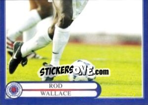 Sticker Rod Wallace in action - Rangers Fc 1999-2000 - Panini