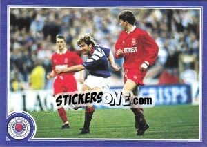 Sticker Ally Mc Coist during the Skol Cup Final in 1992