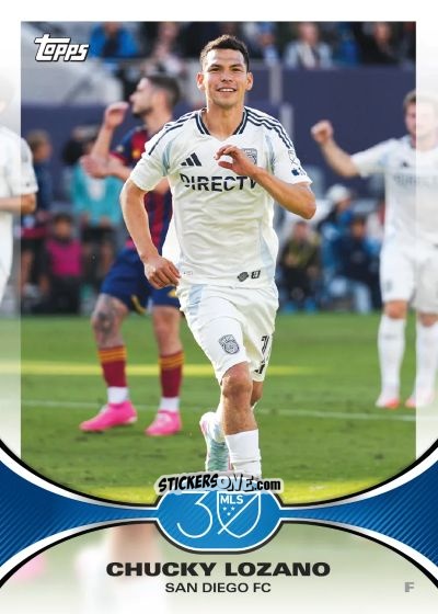 Cromo Chucky Lozano - MLS 30th Anniversary 2025
 n. 23 - Topps