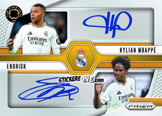 Figurina Endrick/kylian Mbappe - Fifa Club World Cup 2025. Prizm n. DS7 - Panini