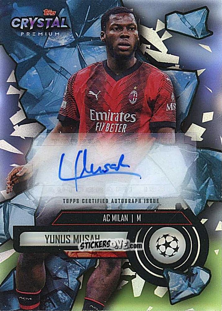 Cromo Yunus Musah - Crystal Premium Uefa Champions League 2023-2024 n. BIA-YM - Topps