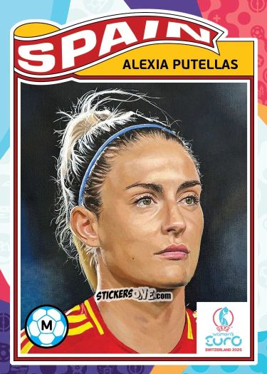 Cromo Alexia Putellas - Living Set Soccer Uefa Women’s Euro 2025 n. 8 - Topps