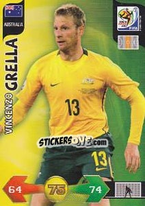 Sticker Vincenzo Grella - FIFA World Cup South Africa 2010. Adrenalyn XL n. 27 - Panini