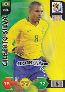 Figurina Gilberto Silva - FIFA World Cup South Africa 2010. Adrenalyn XL - Panini