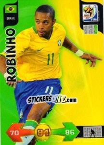 Sticker Robinho - FIFA World Cup South Africa 2010. Adrenalyn XL - Panini