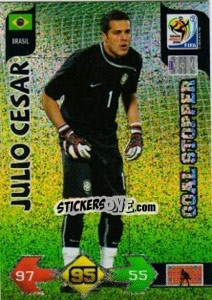 Figurina Julio Cesar - FIFA World Cup South Africa 2010. Adrenalyn XL - Panini