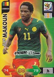 Sticker Jean Makoun - FIFA World Cup South Africa 2010. Adrenalyn XL n. 56 - Panini