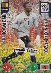 Sticker Idriss Kameni - FIFA World Cup South Africa 2010. Adrenalyn XL n. 62 - Panini