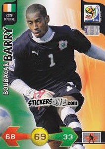 Sticker Boubacar Barry - FIFA World Cup South Africa 2010. Adrenalyn XL n. 64 - Panini