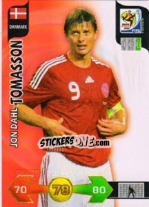 Sticker Jon Dahl Tomasson - FIFA World Cup South Africa 2010. Adrenalyn XL - Panini