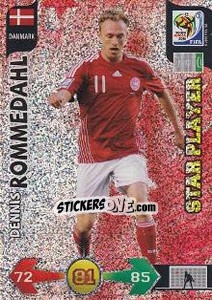 Sticker Dennis Rommedahl - FIFA World Cup South Africa 2010. Adrenalyn XL - Panini