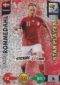 Figurina Dennis Rommedahl - FIFA World Cup South Africa 2010. Adrenalyn XL - Panini