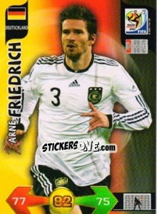 Sticker Arne Friedrich - FIFA World Cup South Africa 2010. Adrenalyn XL - Panini