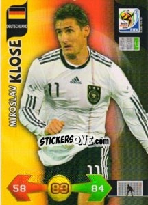 Sticker Miroslav Klose - FIFA World Cup South Africa 2010. Adrenalyn XL - Panini