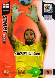 Cromo David James - FIFA World Cup South Africa 2010. Adrenalyn XL - Panini