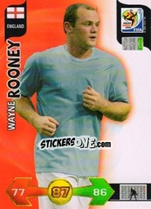 Sticker Wayne Rooney - FIFA World Cup South Africa 2010. Adrenalyn XL n. 117 - Panini