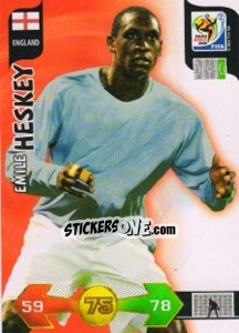 Sticker Emile Heskey - FIFA World Cup South Africa 2010. Adrenalyn XL - Panini